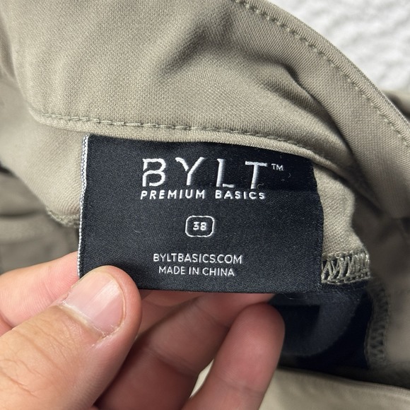 Bylt Pants Men's 34x29 Tan Everyday 2.0 Performance Chino Stretch Preppy - Picture 3 of 14